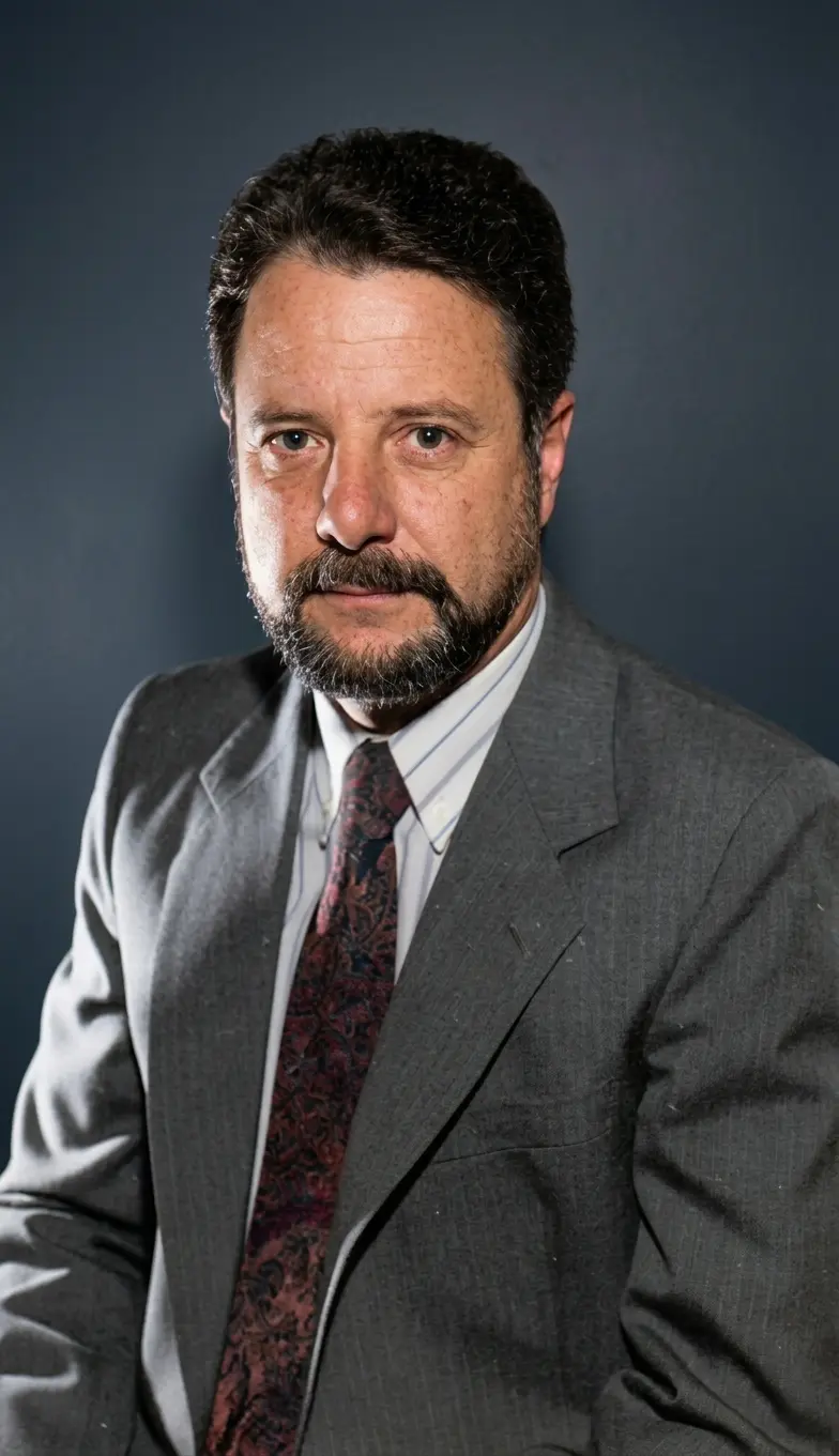 Retrato del Cr. Juan José Fernandez, presidente del Consejo Profesional de Ciencias Económicas de Salta durante el período 1989 - 1991
