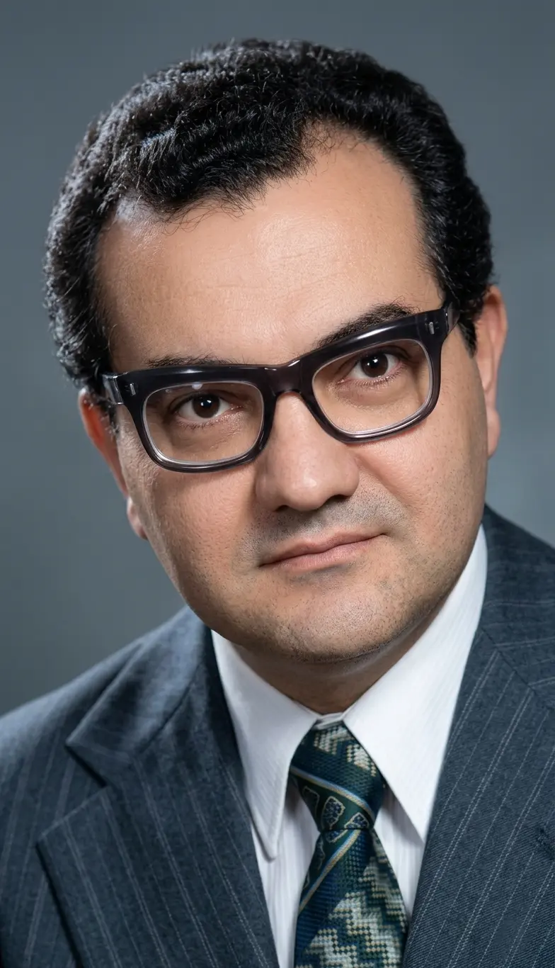 Retrato del Cr. Alberto Víctor Veron, presidente del Consejo Profesional de Ciencias Económicas de Salta durante el período 1969 - 1971